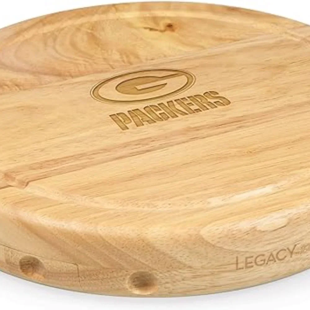 Legacy Green Bay Packers PICNIC TIME Cheese Board and Knife Set